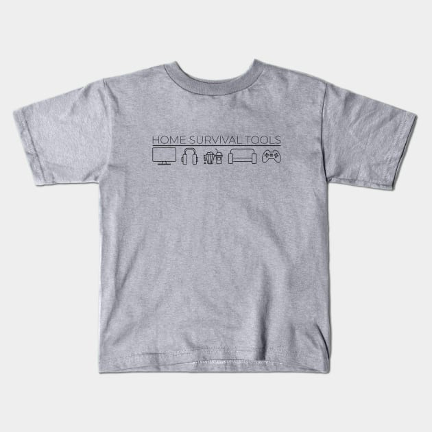 Home survival tools Kids T-Shirt by Warp9